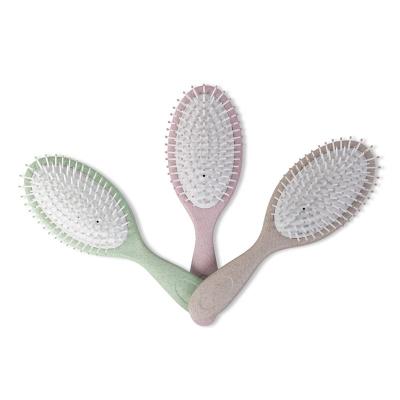 China Wholesale Custom Eco-Friendly Cushion Wheat Straw Biodegradable Cushion Paddle Hair Brush for sale