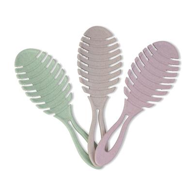 China Professional Eco Friendly Biodegradable Cushion Detangling Wet Hair Brush For Curly Hair for sale