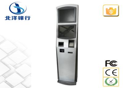 China Wireless Dual Screen Kiosk LCD Advertising Player With Printer / keyboard / Scanner for sale