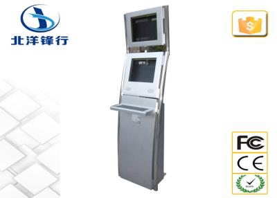 China Self Service Digital Interactive Touch Screen Kiosk For Ticketing / Card Print for sale