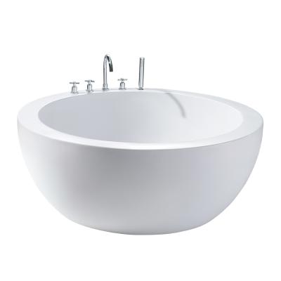 China Home Use Round Bath Tub Eco - Friendly Material Stylish Wash Free Acrylic Small Bathtubs for sale