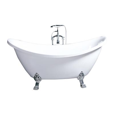 China Eco-friendly Material Sleek Bathroom Material Hot Selling Claw Foot Decorative Claw Foot Bathtub For Hotel for sale