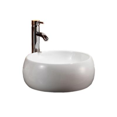 China Shampoo Sinks Above Counter Bathroom Sink Round Shape Ceramic Wash Basin Bowl for sale