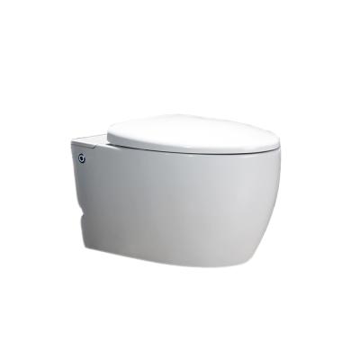 China 2019 New Space Saving Dual-Flow and WC Bathroom Water Toilet Wall Hung Electronic Pulse Solenoid Toilet with Battery for sale