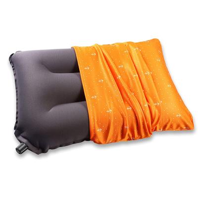 China Inflatable Protable Compact Packable Portable Blow Up Air Pillow Inflatable Pillow For Car Airplanes Rising for sale