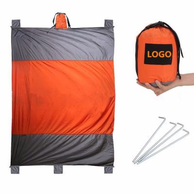 China Nylon Picnic Blanket Pocket Blanket Beach Mat Water Resistant Waterproof Sand Covering Easy Carry Outdoor Portable Compact Beach for sale