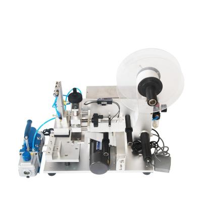 China Food Flattening Machine Folder Bag Adhesive Flat Labeling Machine Pneumatic Airplane Labeling Machine for sale