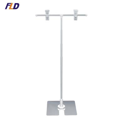 China Custom Mall Support Height Floor Standing Slat Billboard Floor Stand Displayer for sale