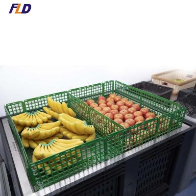 China Single Sided Customized Plastic Supermarket Display Compound Guardrail Shelf Fruit And Vegetable Divider for sale