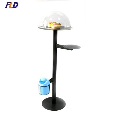 China Supermarket Demo Table Stand For Sample Tasting Test Taste Rotating Stand 320x3mm for sale