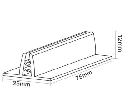 China Super Durable Supermarket T Grip Adhesive Markings Sign Holders Label Holders for sale