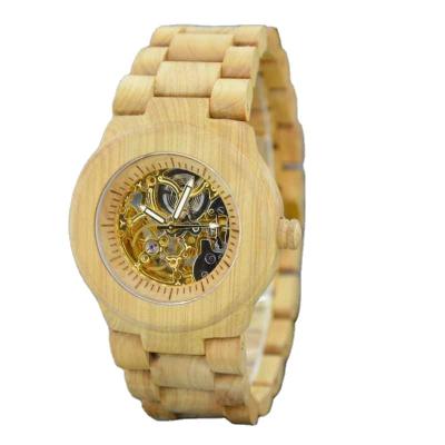 China Non-Specific Good Selling Vogue High Quality Mechanical Wooden Watch Majestic Wood Watch for sale