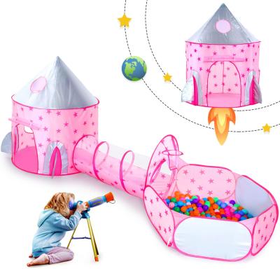 China Soft Ball Pit Tent Kids Toy 3 Pcs Kids Tunnel For Toddlers Jump Up Play Tunnel Tent For Babies Toys For Children for sale