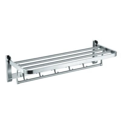 China H Shape Customized Stainless Steel Chrome Polished Foldable Towel Rack for sale