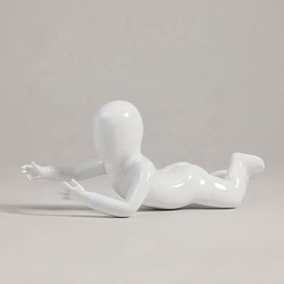 China Barato Faceless Full Body 90cm White Glossy Children Manequins Models for sale