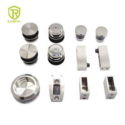 China Jinli Soft Closing Hardware Frameless Glass Sliding Door Hardware for sale