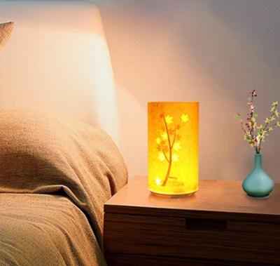 China 360 Degree Colors Custom Mixed Paper Lantern Vintage Dimming Led Table Lamp for sale