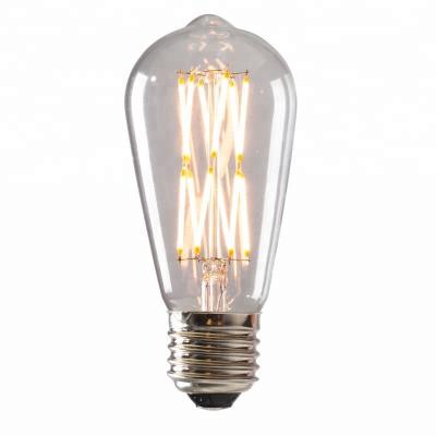 China Indoor 2w 4w 6w 8w ST64 LED Filament Lamp Led Bulb Vintage Lighting SCR Dimming Light Bulbs for sale