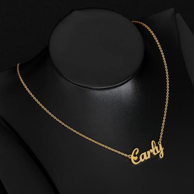 China Fashion Go Party DIY 18K Plated Stainless Steel Custom Necklace Customized Name Necklace Personalized for sale