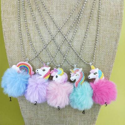 China Unicorn Fashion 5 Colors Unicorn Gifts Kids Unicorn Necklace for sale