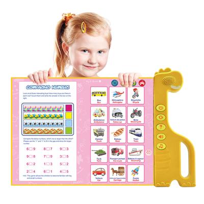 China Kids Study Early Education ABC Alphabet 100 Words Finger Touch Push Button Custom Kids Learning English Bilingual Sound Activity Books for sale