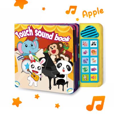 China paper & Custom Cardboard Kids Touch Reading Preschool Acoustic Education Hardcover Book Board Music Sound Books Printing for sale