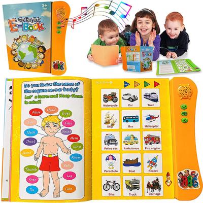 China Kids Study Push Button English Bilingual Alphabet Activity Kids Healthy Word Books for sale