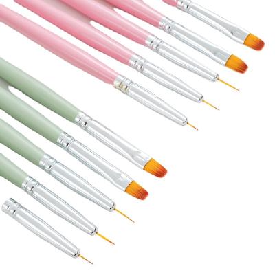 China Beauty Care Make Tools 5pcs New Nail Art Brush Set Polish Crystal Pen Full Line Light Therapy 2022 Wooden for sale