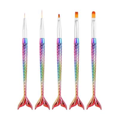 China Beauty Care Make Tools 2022 3D Pink100% Pure Kolinsky Set Acrylic Nail Art Pen Printing UV Gel Nail Drill Pen for sale