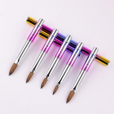 China Beauty care make tools 100% kolinsky acrylic nail brush vendor 3d brush for nails for sale