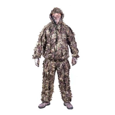 China Lightweight Camouflage Hunting Ghillie Blind Suit Gear Tactical Clothing For Military Hunting Blinds for sale