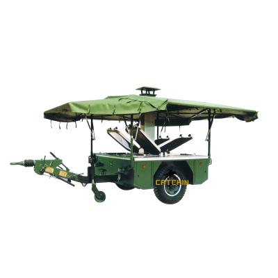 China Easy to Use Model XC-250 Mobile Field Kitchen Military Mobile Kitchen Outside Camping Food Catering Trailer for sale