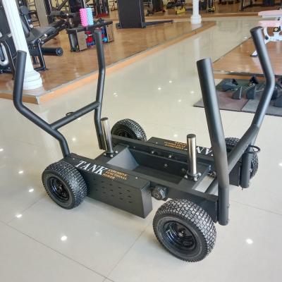 China 2022 Best Cheap Fitness Center Fitness Equipment Tank Sled With Wheel Weighted Sled for sale