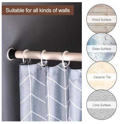 China Spinner Minimalist Adjustable Shower Curtain Rods Shower Transverse Stretch Retractable Curtain Rod With Reasonable Price for sale