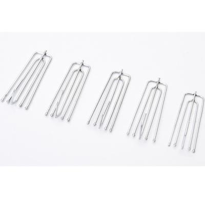 China 2021 Modern Hot Selling Thicken Shower Curtain Hooks Accessories Fork Electroplating Four-claw Hangs Metal Curtain Hooks 150pcs/Set for sale