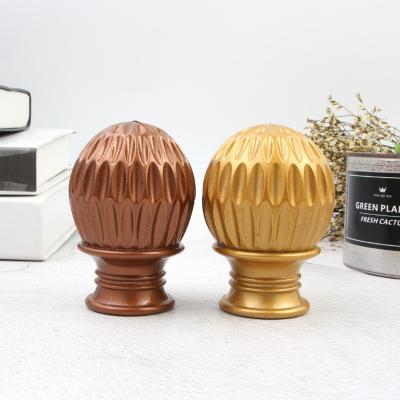 China Modern Hot Decorative Ball Head Rod Curtain Design Adjustable Plastic Handicraft Boutique Decoration Home Sale Finials Head Accessory for sale