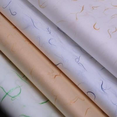 China 45*45cm Biodegradable Specialty Design Gold Tissue Paper Unique Cotton Paper for PU-ERH Tea Packaging for sale