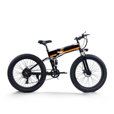 China Discontinued Power 26 Inch 350w Folding Mountain Bike Fat Tire Off Road Mtb Electric Snow Bike 40km/h 500w 1500w 48v 10.5ah for sale