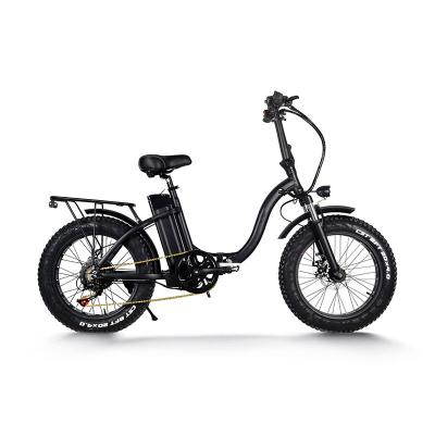 China Xinyida Aluminum Alloy 350w 20 Inch Fat Tire Bike Urban Electric Bicycle Two Seats 48v 10.5ah Battery Electric Foldable 7 Speed for sale