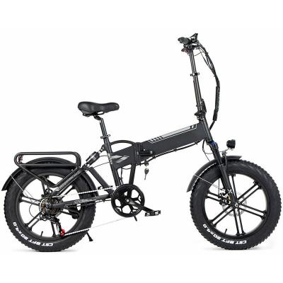 China Off Road Electric Mountain Bike 20 Inch Aluminum Alloy Double Drive Snow Fat Tire Bike 250w Running Electric Motor 8ah Battery for sale