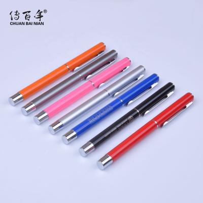 China Promotional Roller Pen With Laser Logo Metal Desktop Gel Pen China Manufacturer Wholesales Lapiceros for sale