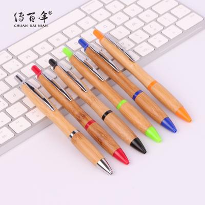 China Pen Delivery Fast Promotional Gourd Shape Bamboo Ballpoint Pen With Gift Box for sale