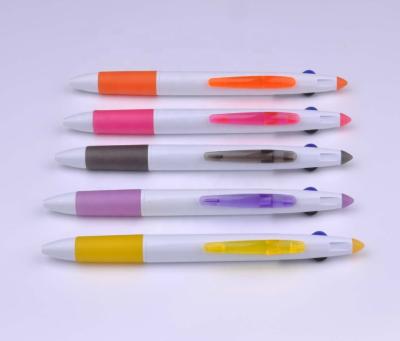 China Promotional Pen High quality 3 color ball pen/3 in 1 multicolor pen for sale