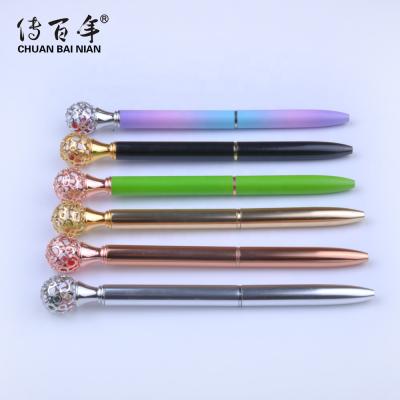 China Pen Hot Sales Personalized Multicolor Promotional Diamond Crystal Ball Pen For Women for sale