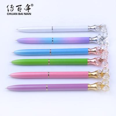 China 2021 New Design Promotional Metal Pen Custom Crystal Diamond Butterfly Ball Pen With Logo for sale