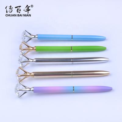 China Pen Wholesales Luxury Metal Big Promotional Diamond Crystal Pen for Wedding Gift for sale