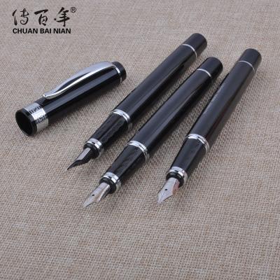 China Student Top Grade Fashion Style Branded Logo Fountain Pen With Gift Box for sale