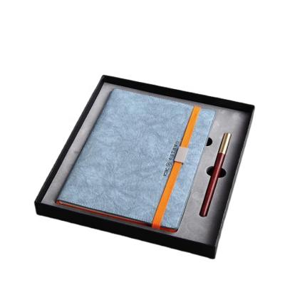 China Custom Printing Hardcover Hot Sales A5 82 Sheets Journal Notebook With Pen Set for sale