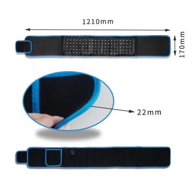 China Lose Weight Red Light Blue Color Rise Functional Anti Aging Belt with 660nm 850nm Red and Far Infra Light for sale