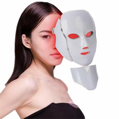 China Dye Removal Wholesale OEM PDT Photon Skin Beauty Therapy 7 Colors Lightweight Facial Led Mask for sale